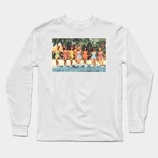 Beauties at Miami Beach, Florida postcard Long Sleeve T-Shirt